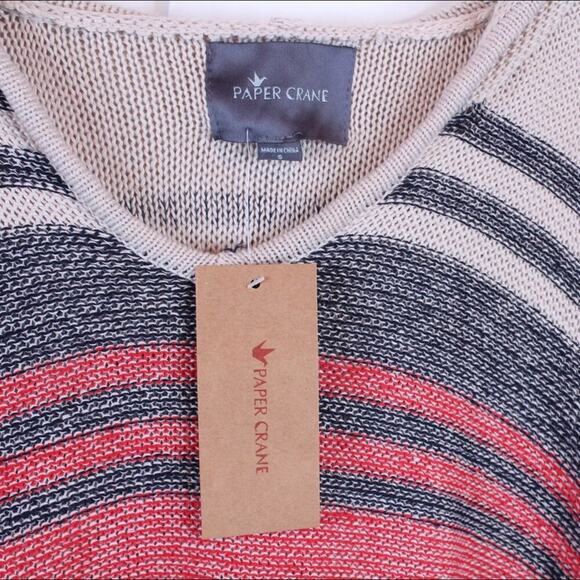 PAPER CRANE Sleeveless Pullover Cable Knit Sweater Womens Size Small - Picture 4 of 5